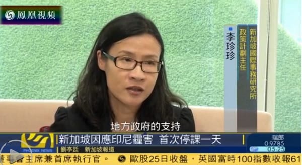 SIIA Director Lee Chen Chen speaks to Phoenix News on the Haze