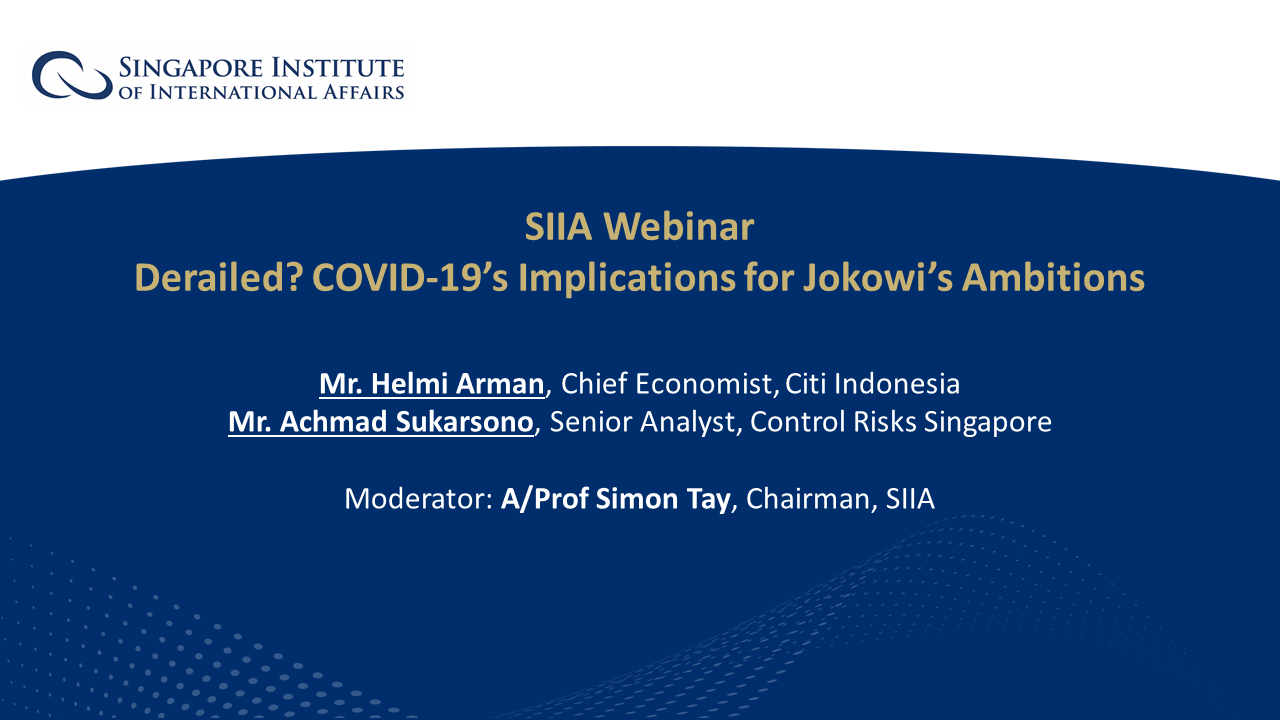 Derailed? COVID-19’s Implications for Jokowi’s Ambitions