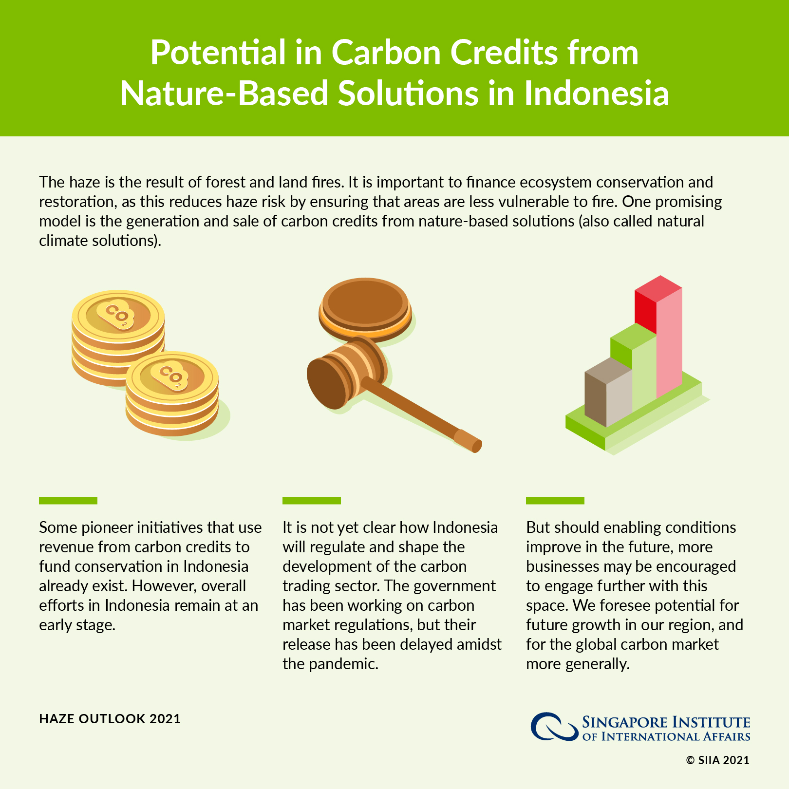 Haze Outlook 2021 – Potential in Carbon Credits from Nature-Based Solutions in Indonesia