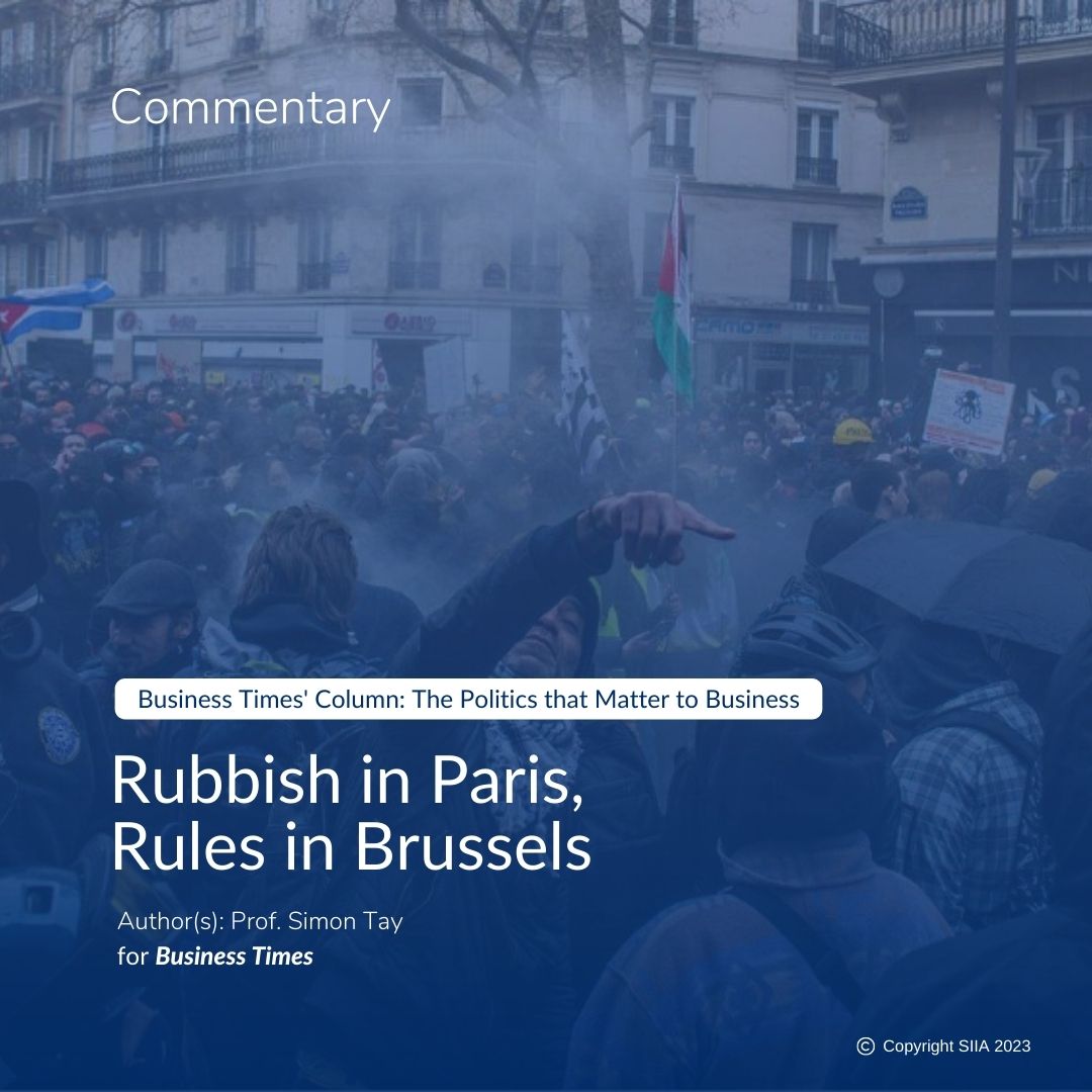 The Business Times: Rubbish in Paris, Rules in Brussels